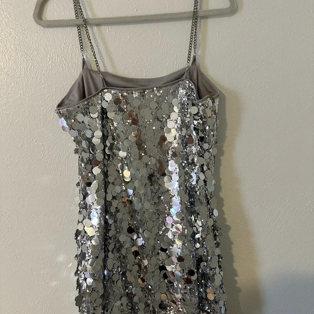 Silver Sequin Dress​​​​​ - Picture 5 of 6